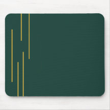 Tapete de Mouse Geométrico Dourado Verde Esmeralda