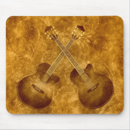 Mousepad Tapete de Mouse Guitarras Acústicas Vintage
