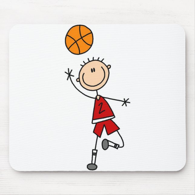 Mousepad Tapete de Mouse Jogando Basquete (Frente)