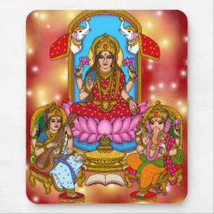 Mousepad Tapete de Mouse Lakshmi Ganesh
