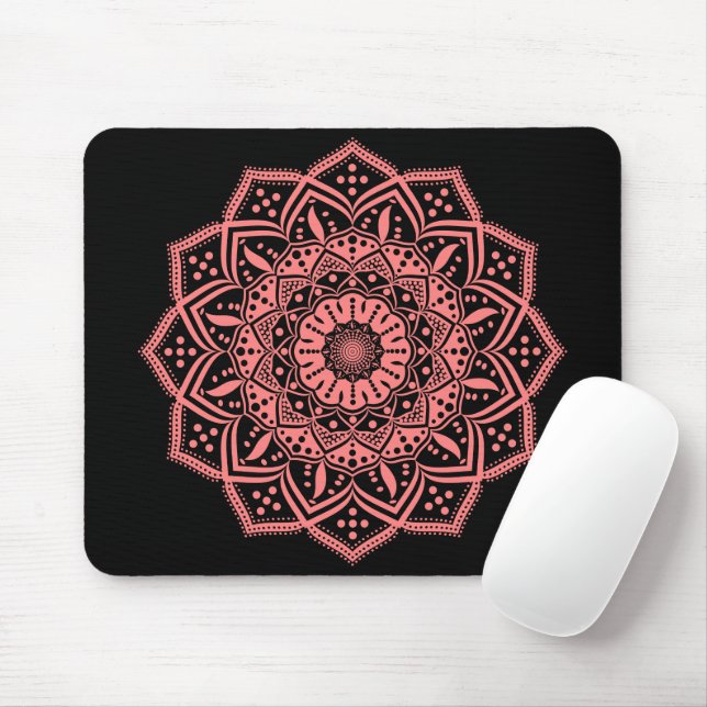 Mousepad Tapete de Mouse Mandala (Com mouse)