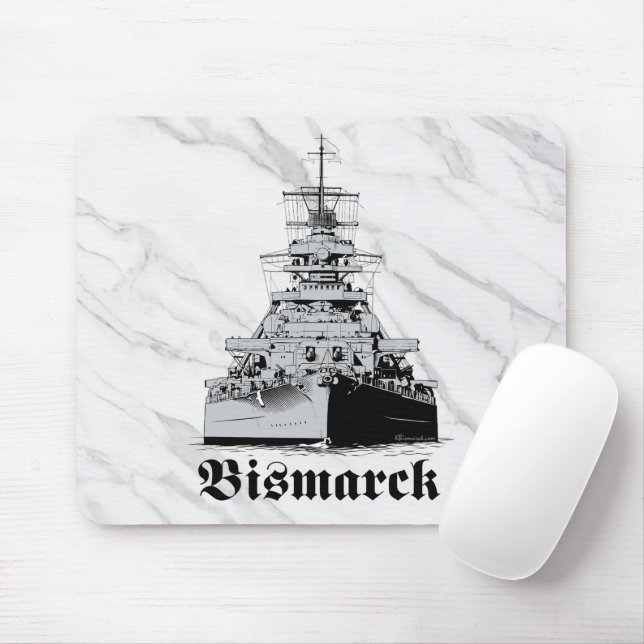 Mousepad Tapete de Mouse Navio de Guerra Bismarck (Com mouse)