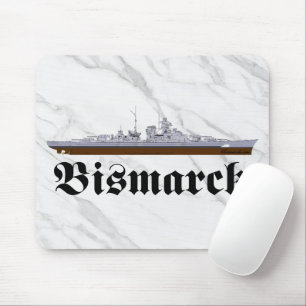 Mousepad Tapete de Mouse Navio de Guerra Bismarck