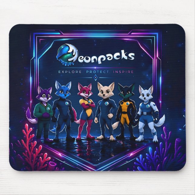 Mousepad Tapete de Mouse Neonpacks (Frente)