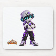 Tapete de Mouse para Jogos com Robô de IA Futurist