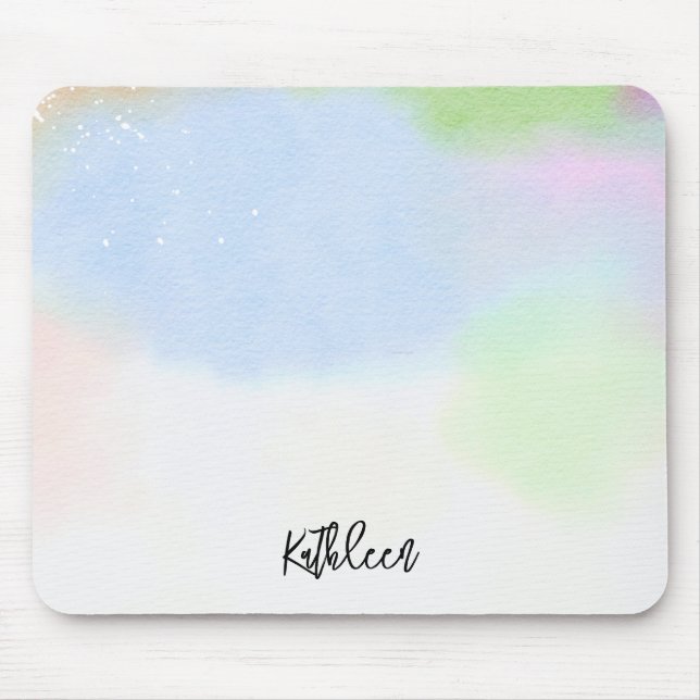 Mousepad Tapete de Mouse Personalizado Gradiente Pastel Ele (Frente)