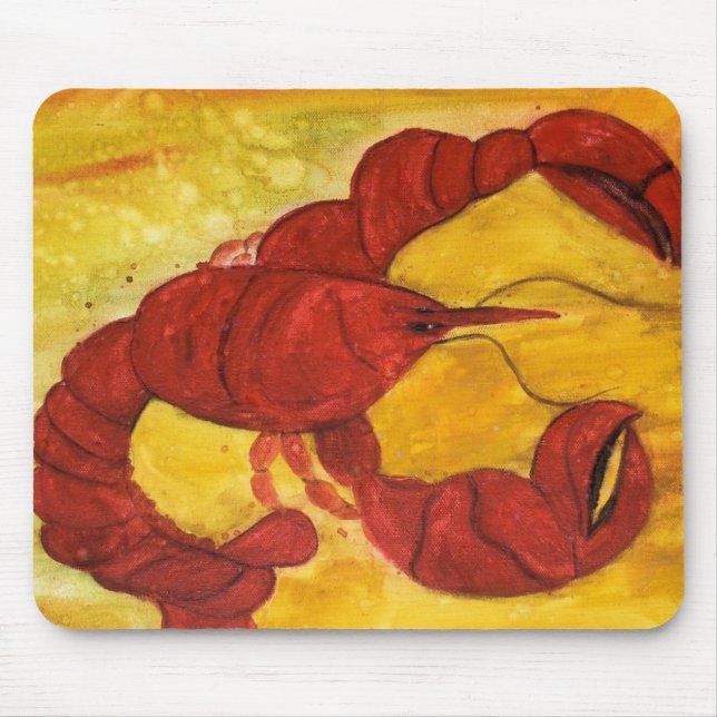 Mousepad Tapete de Mouse Red Lobster (Frente)