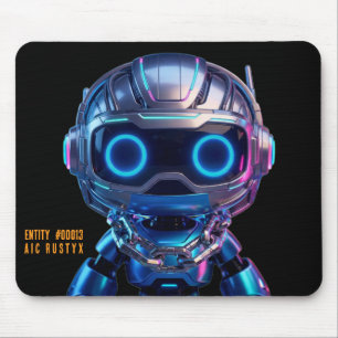 Mousepad Tapete de Mouse Robô de IA Cyberpunk #00013 AIC