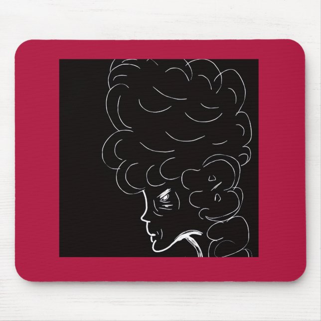Mousepad Tapete de Mouse Senhora Idosa Elegante (Frente)