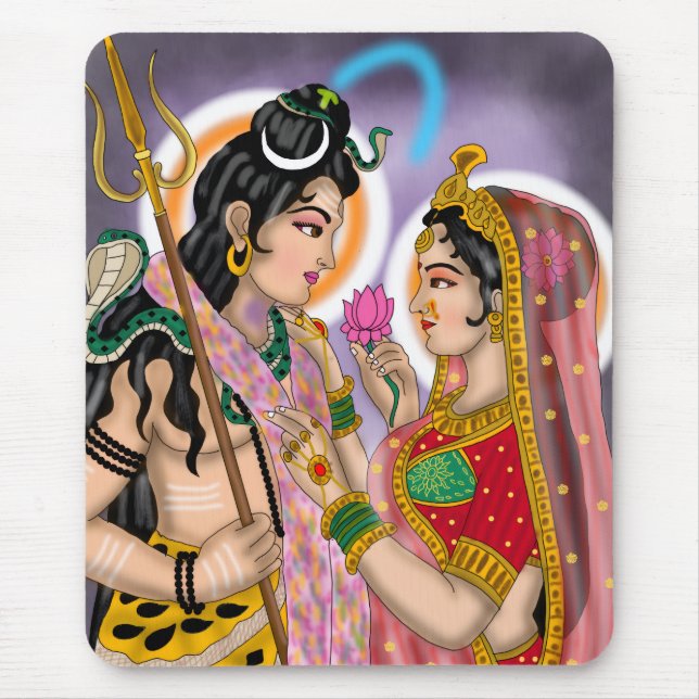 Mousepad Tapete de Mouse Shiva Parvati (Frente)