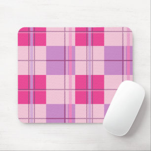 Mousepad Tapete de Mouse Xadrez de Tonalidade Rosa Roxo par
