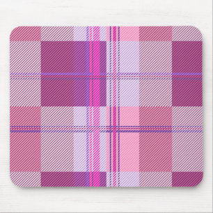 Mousepad Tapete de Mouse Xadrez de Torcido Rosa Roxo