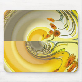 Mousepad Tapete de Rato com Design Amarelo Giratório