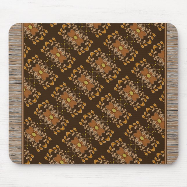 Mousepad Tapete de Rato com Padrão de Chocolate e Tão Doce (Frente)