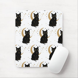 Mousepad Tapete de rato de gato preto