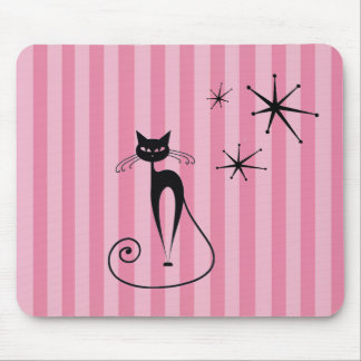 Mousepad Tapete de Rato de Gato Preto Atômico de Meados do
