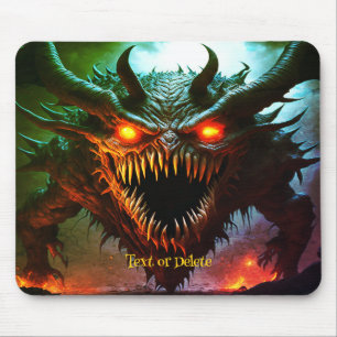 Mousepad Tapete de Rato de Halloween de Monstro Gigante
