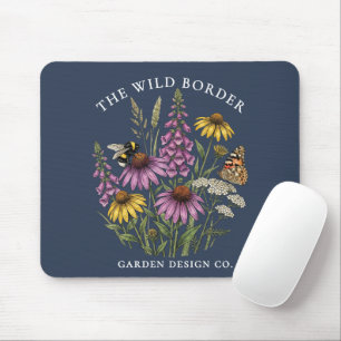 Mousepad Tapete de Rato de Jardim Botânico de Polinizador d