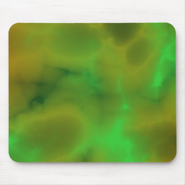 Mousepad tapete de rato de mármore verde abstrato (Frente)