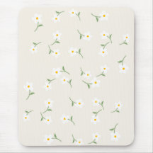 Tapete de Rato Floral Margarida Creme