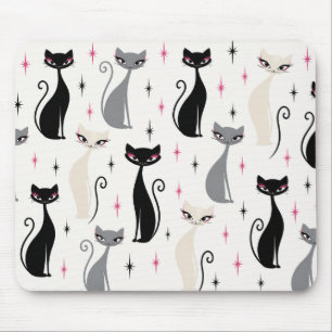 Mousepad Tapete de Rato Gato Estilo Moderno de Meados do Sé