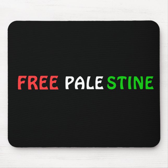 Mousepad tapete de rato GRATUITO PALESTINE (Frente)