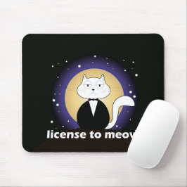 Mousepad Tapete de Rato/Mousepad of Cat - License to Meow