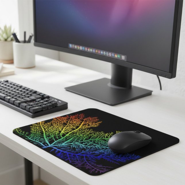 Mousepad Tapete de Rato Orgulho Alga Arco-íris (Criador carregado)