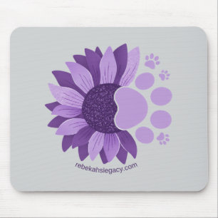 Mousepad Tapete de Rato Pata de Girassol Lavanda Legado de