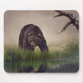 Mousepad Tapete de Rato Urso Pardo Caça