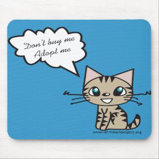 Mousepad Tapete de ratos Adopt mim