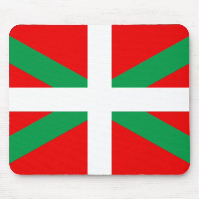 Mousepad Tapete de Ratos com Bandeira Basca “Ikkurina " (Frente)
