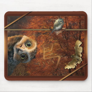 Mousepad Tapete de ratos coruja