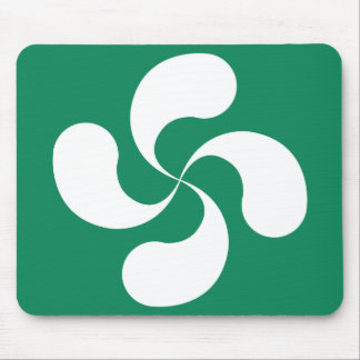 Mousepad Tapete de Ratos Cruz Basca derrete Verde “Lauburu