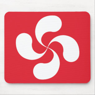 Mousepad Tapete de Ratos Cruz Basca “Lauburu "