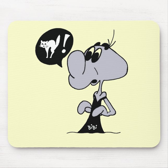 Mousepad tapete de ratos gato personagem BIBI (Frente)