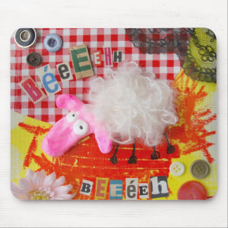 Mousepad Tapete de ratos Sweet white sheep
