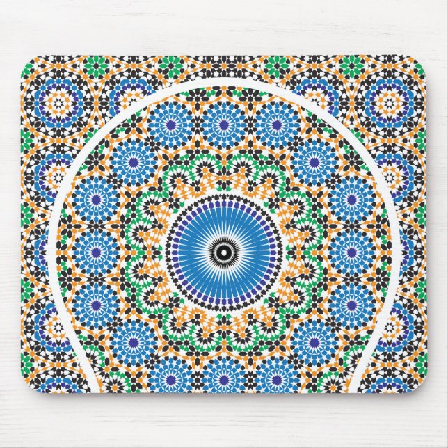 Mousepad Tapete decorado em mosaico (Frente)