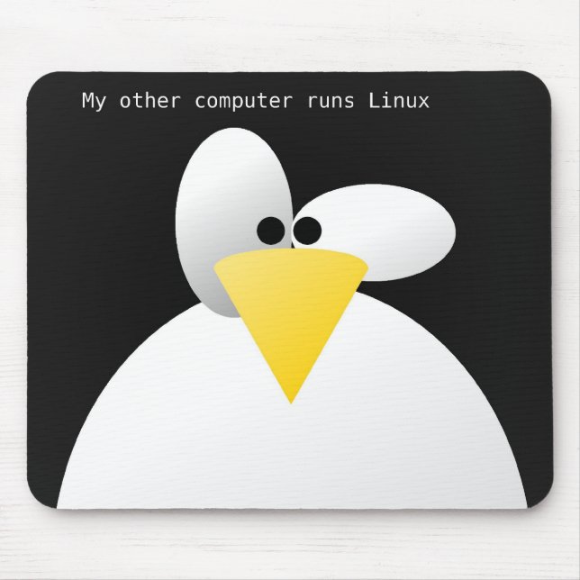 Mousepad Tapete do rato 1 de Linux (Frente)