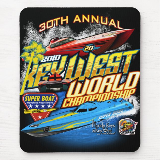 Mousepad Tapete do rato 2010 do campeão de Key West Wld (Frente)