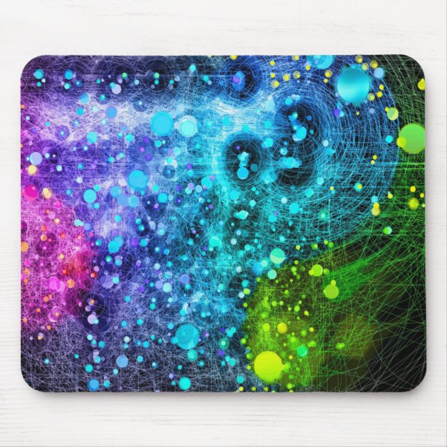Mousepad Tapete do rato abstrato colorido (Frente)