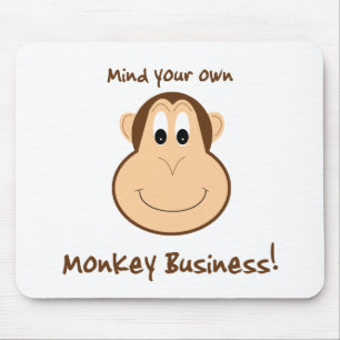 Mousepad Tapete do rato adorável do macaco