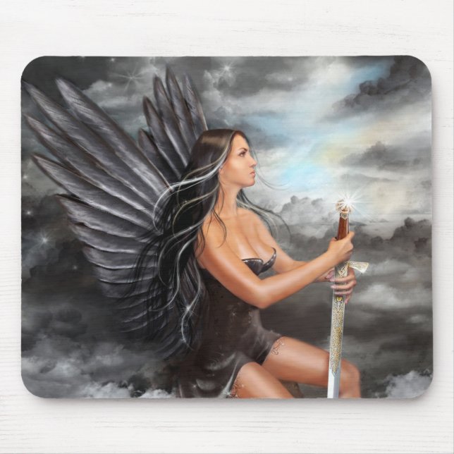 Mousepad Tapete do rato "anjo preto " (Frente)