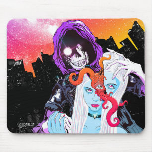 Mousepad Tapete do rato assustador assustador do crânio do