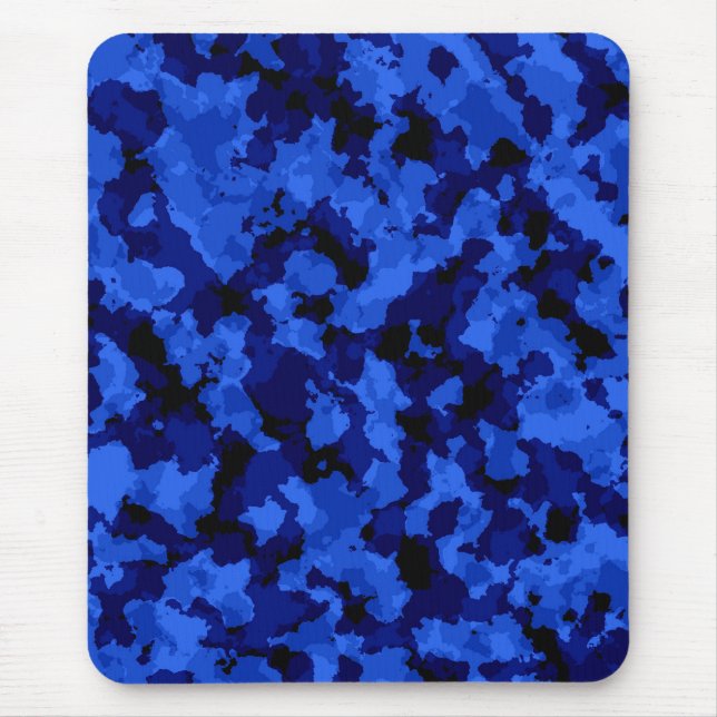 Mousepad Tapete do rato azul da camuflagem (Frente)