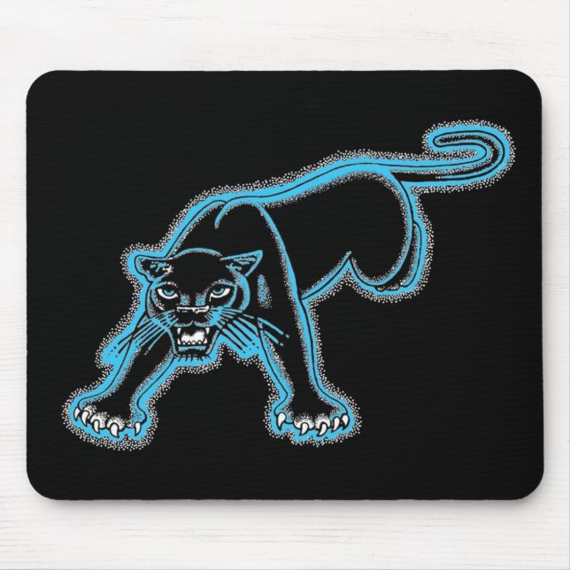 Mousepad Tapete do rato azul da pantera (Frente)