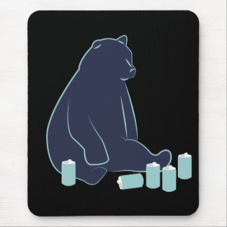 Mousepad Tapete do rato bêbedo do urso