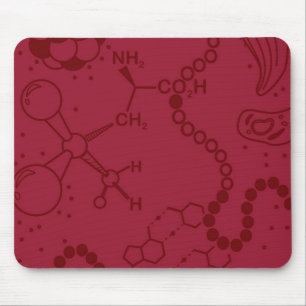 Mousepad Tapete do rato bio/da química espectro de Borgonh