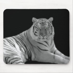 Mousepad Tapete do rato branco do tigre