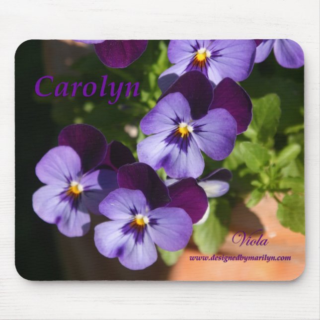 Mousepad Tapete do rato Carolyn da viola (Frente)